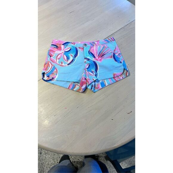 LILLY PULITZER ADIE SHORTS MINTY FRESH ON THE ROCKS WOMENS SIZE 00 - Picture 1 of 10